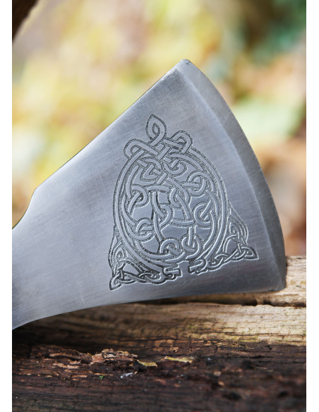 Norwegische Stahlgussaxt mit Gravuren...