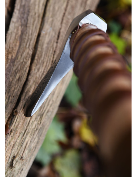 Norwegische Stahlgussaxt mit Gravuren...