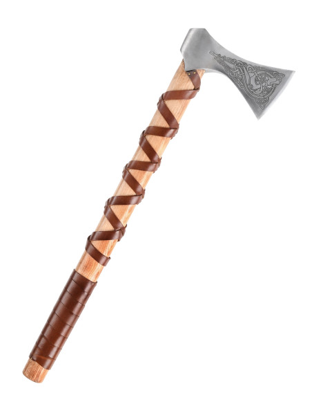 Norwegische Stahlgussaxt mit Gravuren...
