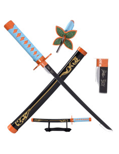 Katana en miniatura de Shinobu Kocho de Kimetsu No Yaiba...