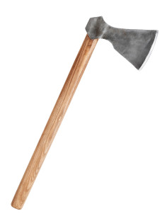 Hacha vikinga con acero forjado a mano, tipo F