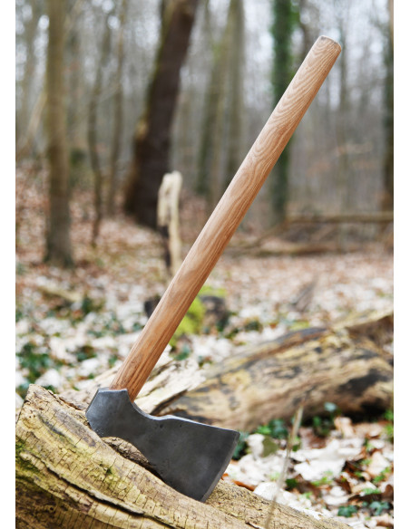 Wikingeraxt mit handgeschmiedetem...