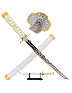 Katana en miniatura de Zenitsu Agatsuma de Kimetsu No Yaiba (43 cm.)