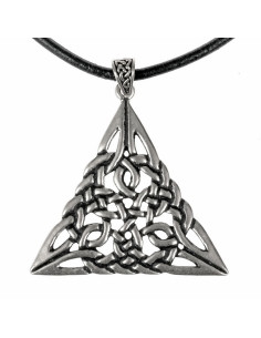 Celtic Knot Triangle Amulet Pendant