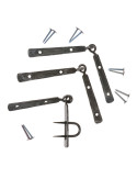 Set Viking Scharnieren met gesmede bout