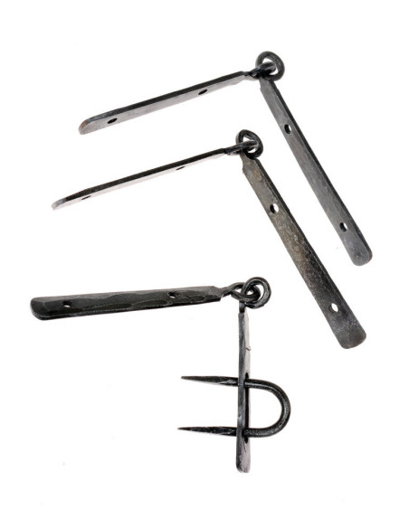 Set Viking Scharnieren met gesmede bout