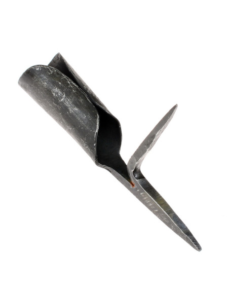 Middelalderlig lysestage i smedejern,...