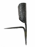 Mittelalterlicher Leuchter aus Schmiedeeisen, 1 Kerze