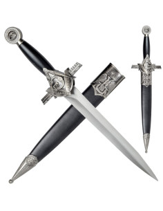 Dekorative dolk frimurersymboler (42 cm.)