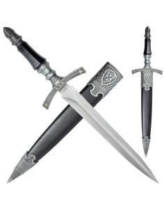 Dekorative dolk Templar-symboler (42 cm.)
