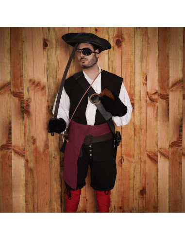 Piratenweste von Sea Hunters - Schwarz