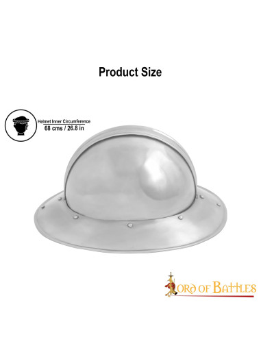 Casco medieval Kettle inglés de Infantería