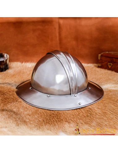 Casco medieval Kettle inglés de Infantería
