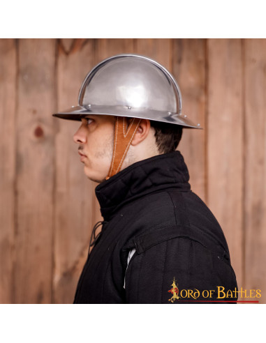 Casco medieval Kettle inglés de Infantería