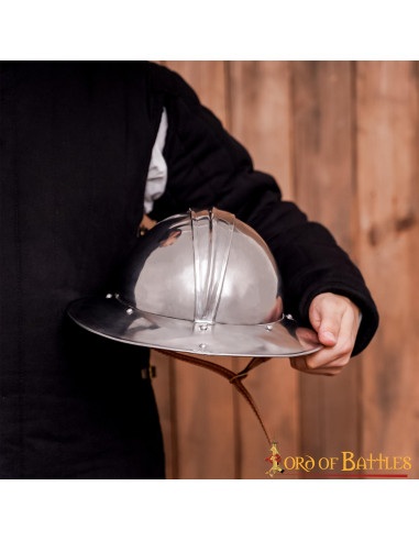 Casco medieval Kettle inglés de Infantería