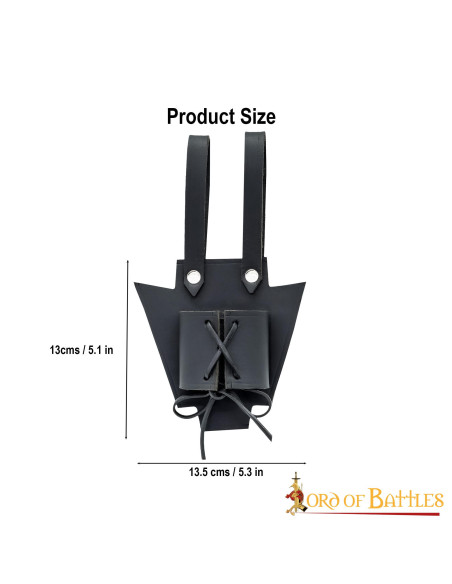 Tahalí medieval marrón para colgar...