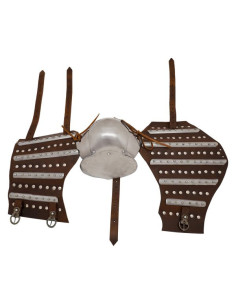 Paar historische middeleeuwse wapens met platen (14e-15e... 2