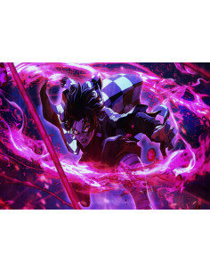 Estandarte-Bandera Demon Slayer de Tanjiro Kamado (70x100... 2