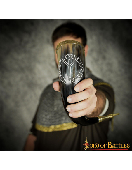 Algiz Viking Hoorn om te drinken...