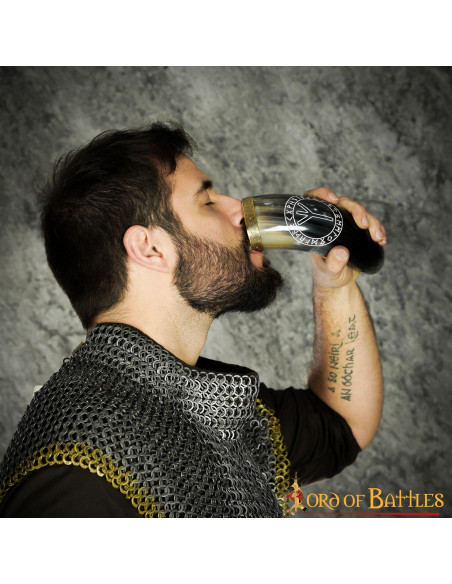 Algiz Viking Hoorn om te drinken...