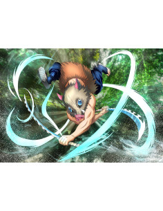 Banner-Flag Demon Slayer af Inosuke Hashibira (70x100 cm.) 2