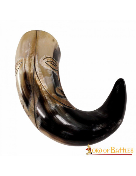 Mittelalterliches Stammesgesichtshorn...