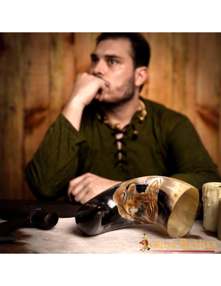 Cuerno medieval cara tribal para...