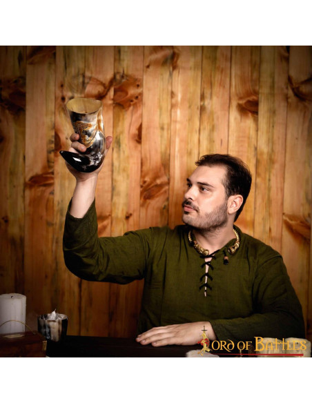 Cuerno medieval cara tribal para...