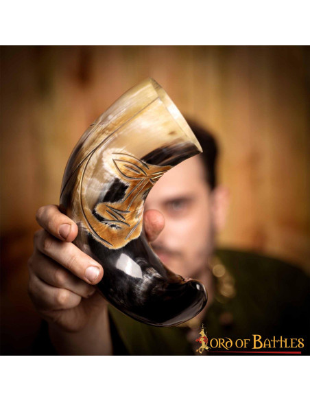 Cuerno medieval cara tribal para...