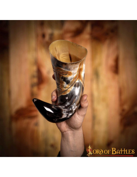 Cuerno medieval cara tribal para...