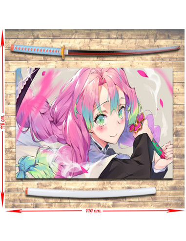 Mitsuri Kanroji Katana-Paket + Dämonentöter-Banner