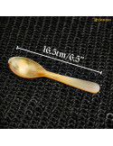Set 4 cucharas medievales en asta de buey (16,5 cm.)