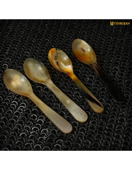 Set 4 cucharas medievales en asta de...