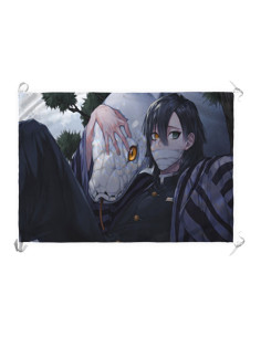 Banner-flag Obanai Iguro, Kimetsu No Yaiba (100 x 70 cm.)
