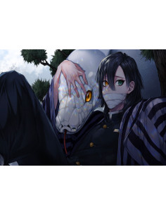 Banner-flag Obanai Iguro, Kimetsu No Yaiba (100 x 70 cm.) 2