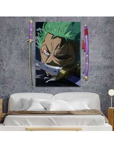 Lilac Katana Pack Zoro Roronoa Enma + Banner, einteilig 2