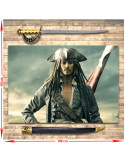 Pack Espada Jack Sparrow Piratas Del Caribe + Estandarte