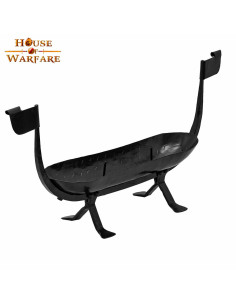 Wikingerschiff Kerzenhalter aus Schmiedeeisen (20,5x30,5...