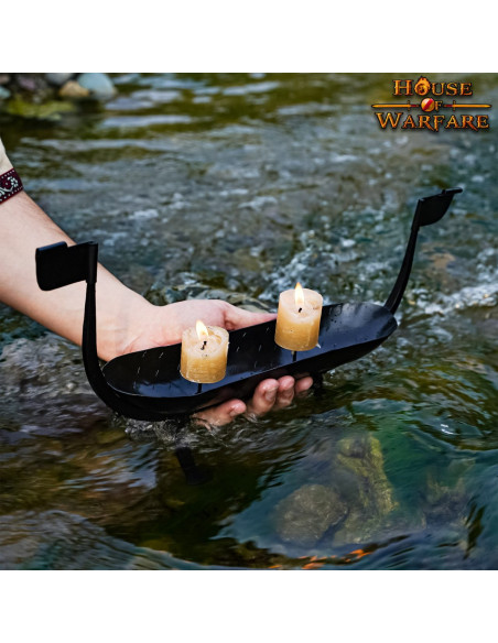 Wikingerschiff Kerzenhalter aus...