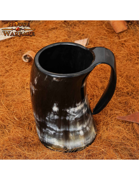 Pirat-kranie drikkekrus i oksehorn