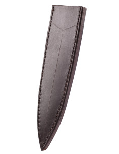Leren schede voor middeleeuwse laarzendolk (17,5 cm.)