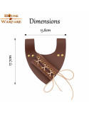 Tahalí medieval marrón para colgar espadas inclinadas