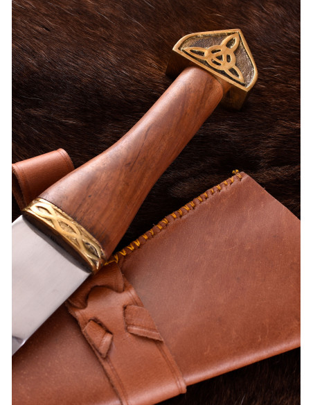 Daga vikinga tipo Seax, con vaina de...