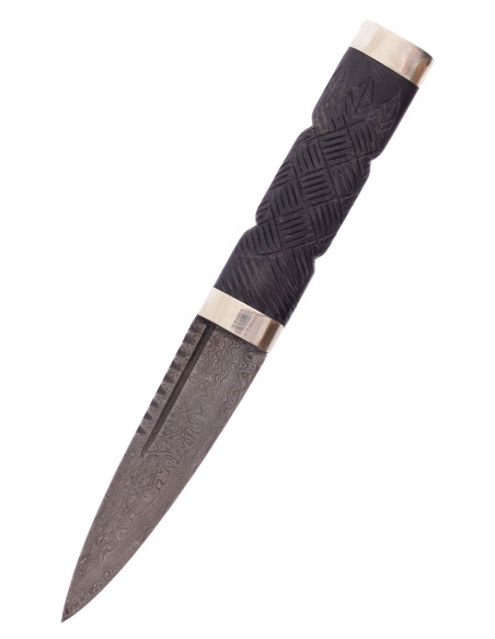 Skotsk kniv damask klinge Sgian Dubh...