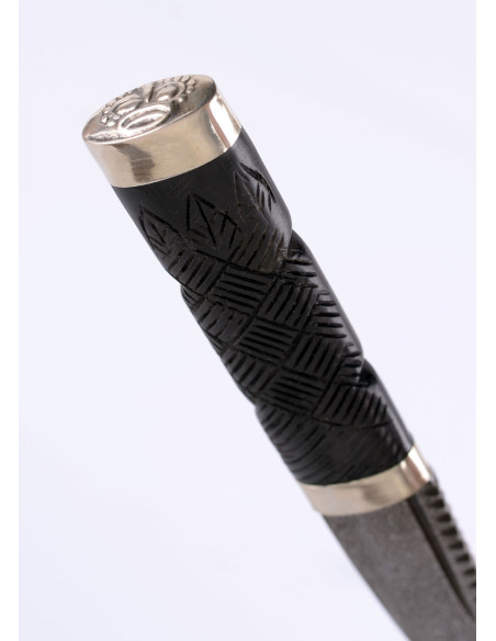 Cuchillo escocés hoja damasco Sgian...