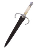 Daga renacentista Acompañante de Rapiera, con vaina (44 cm.)