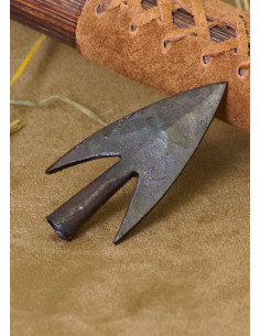 Von Hand geschmiedete Pfeilspitze Typ A (7 cm.)