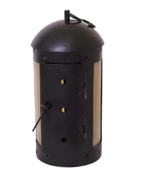 Farol medieval redondo con ventanas...