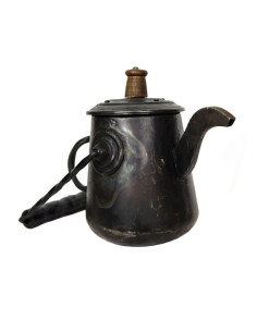 Middeleeuwse campingtheepot, staal (1 L)