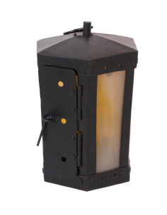 Lampe med hornvinduer, håndlavet (20 cm.) 2